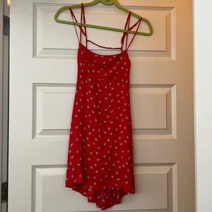 Free people red floral summer dress